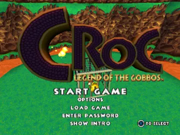 Croc - Legend of the Gobbos (US) screen shot title